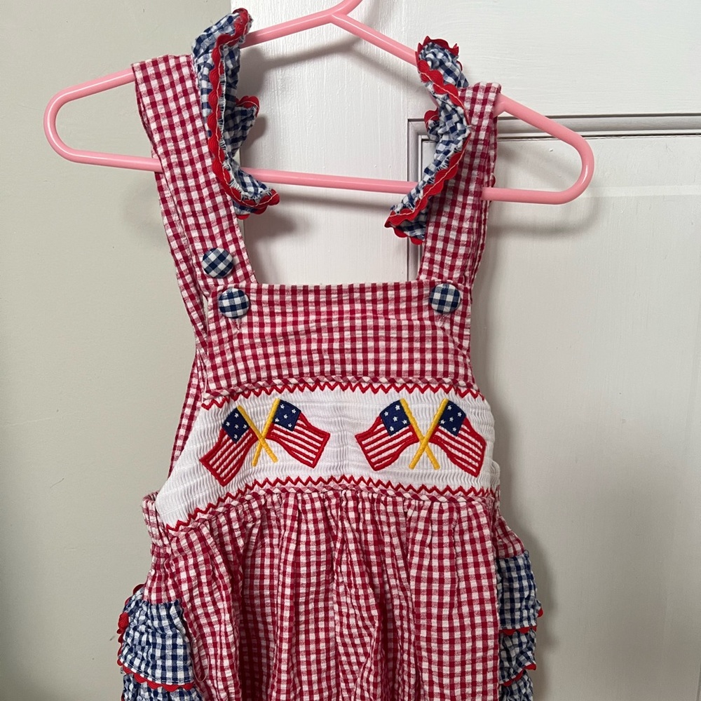 18-24 mos lil cactus July 4th girls romper